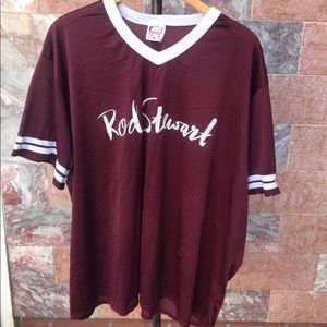 Vintage Rod Stewart Mesh Netted Jersey 
Concert